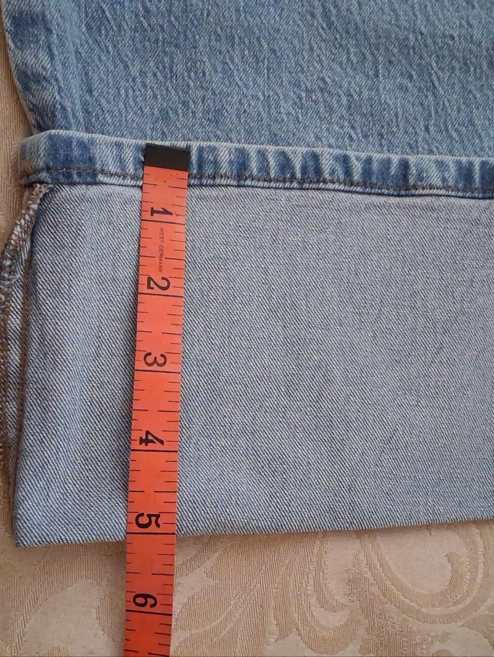 Zenana Outfitters Light Wash Denim High Rise Cuffed Wide Leg Jean Sz 30 NWT - Picture 10 of 11